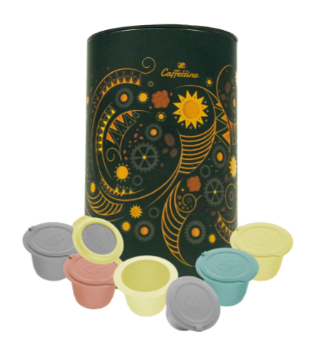 Eco-Lata con 15 Cápsulas recargables p/Nespresso + 2 cuchara - Vista 1