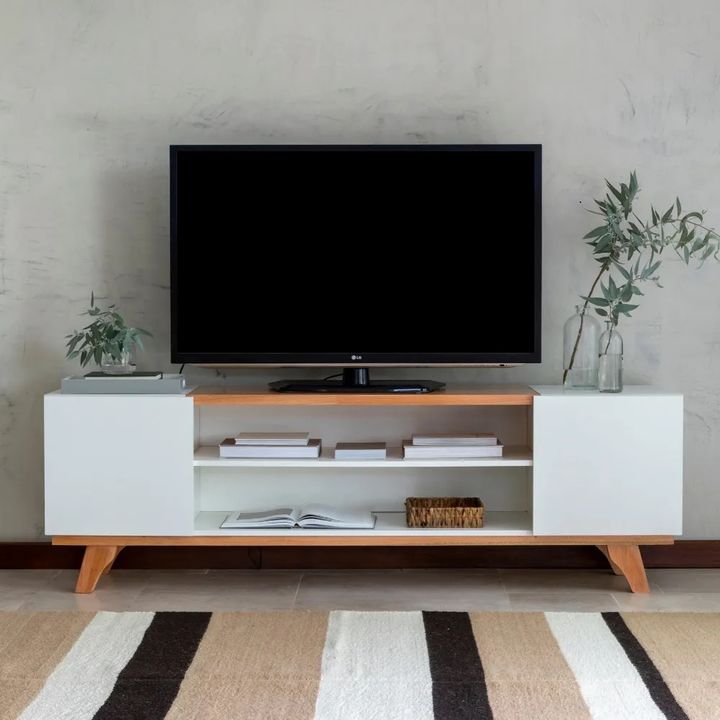 Mueble TV cpuertas Kali 1.50 blanco TVKALI15M1EU - Vista 1