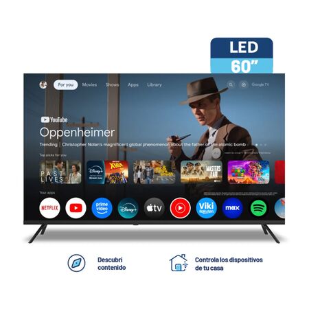 Smart TV BGH 60" LED B6025US6G Google TV