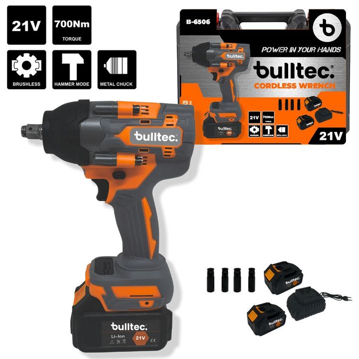 Llave de Impacto Inalambrico BULLTEC BT6506 - Vista 2