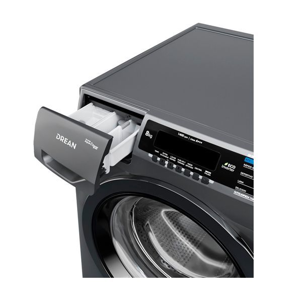 Lavarropas Drean LCFDR0814SG 8Kg 1400Rpm Plata Inverter - Vista 5