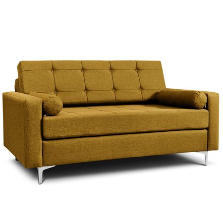 Sillón 2 Cuerpos Colombia Patas Aluminio Tapizado Shot Bronze Espácity
