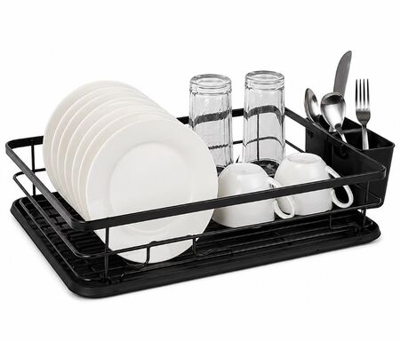 Escurridor de platos negro 1 piso Hudson