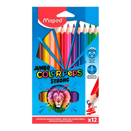 Maped Lapiz Colorpeps Strong Jumbo X12 Cardboard 863312