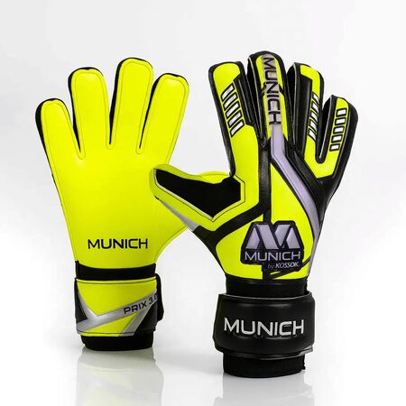 Guantes De Arquero Munich Prix 3.0 Extra Soft Con Kortex Negro - amarillo #8
