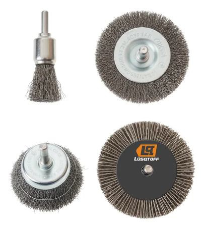 Set Juego Kit 4 Cepillos Acero Para Taladro Lusqtoff L8016