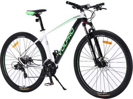 Bicicleta Volpro Pro700 R29 T18 Blanco-Verde-Negro