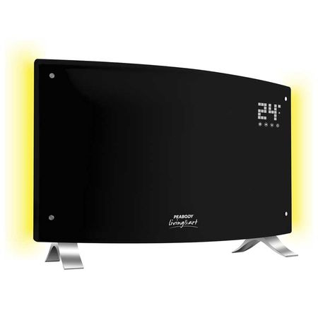 Vitroconvector Curvo Digital Peabody PE-VQDL20N 2000 Watts Negro