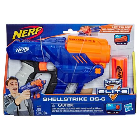 Pistola Lanzador Nerf Elite Shellstrike DS-6 - Art. E6171