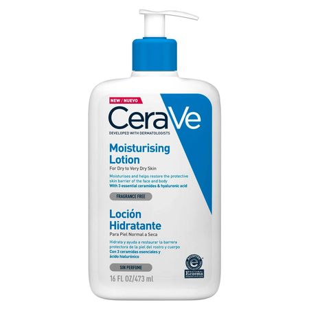 Cerave Loción Hidratante Cuerpo Rostro 473 Ml Piel Sensible