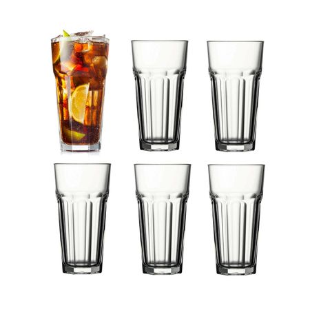 Vaso Vidrio Set x 6 Antimicrobiano 475 cc Casablanca Pasabahce