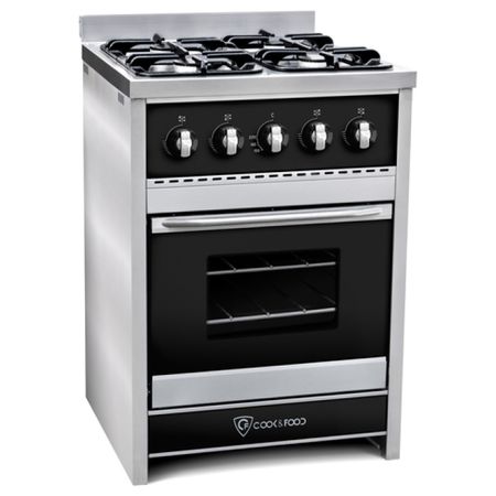 Cocina TST Chiara 60cm Negro - Cocina a Gas