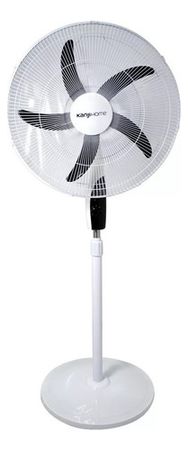 Ventilador De Pie Kanjihome Kjh-fh1212 De 20 Pulgadas 95w Color De La Estructura Blanco 50.8 Cm Negro Plástico 5