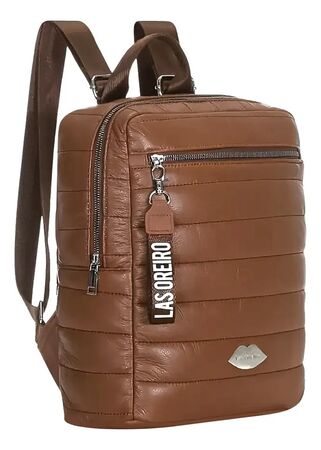 Mochila De Mujer Las Oreiro Pu Urban 13 Litros + Llavero