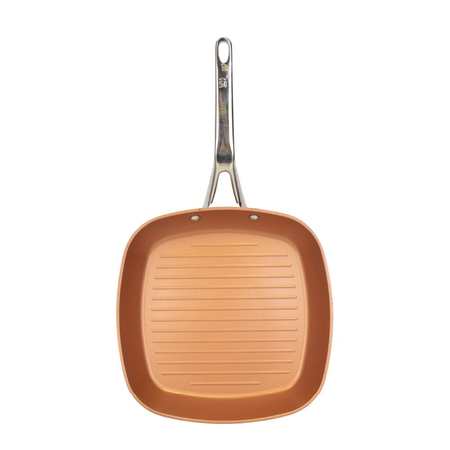 Plancha Bifera 28 Cm Aluminio Inducción San Ignacio Origen Cobre