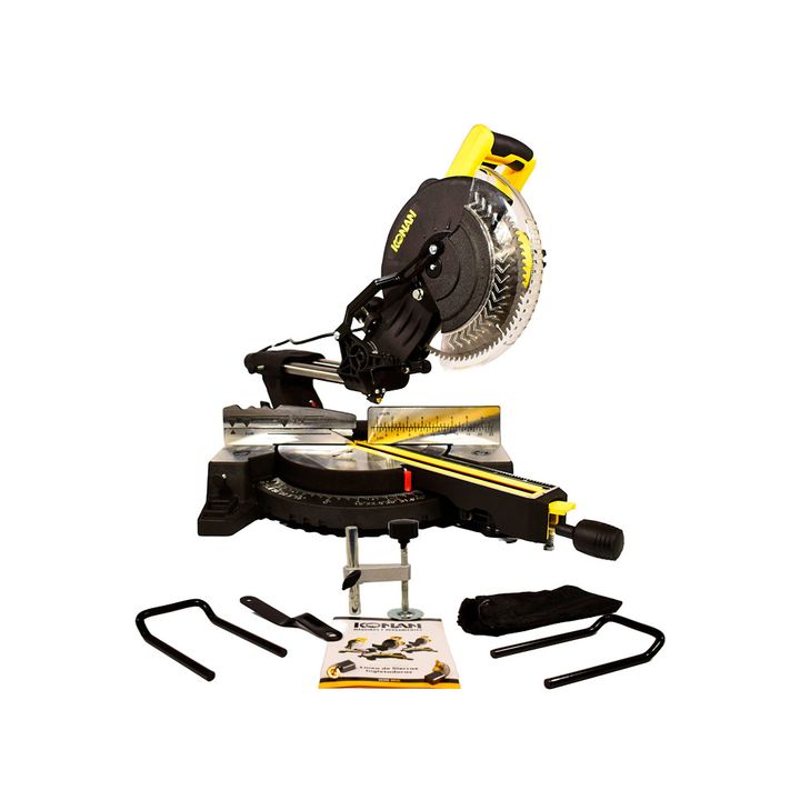 Sierra Ingletadora 10" 254 Mm 1800W Telescópica Láser Konan - Vista 2