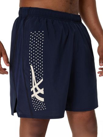 Short Asics Icon Hombre Running Azul