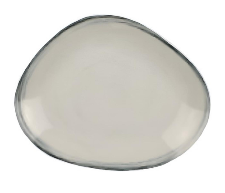 Set 6 Plato Playo 30 Cm Porcelana Kutahya Irregular Frame - Vista 1