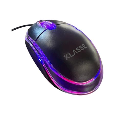Mouse Optico LED Klasse cable USB (KS1201BK)