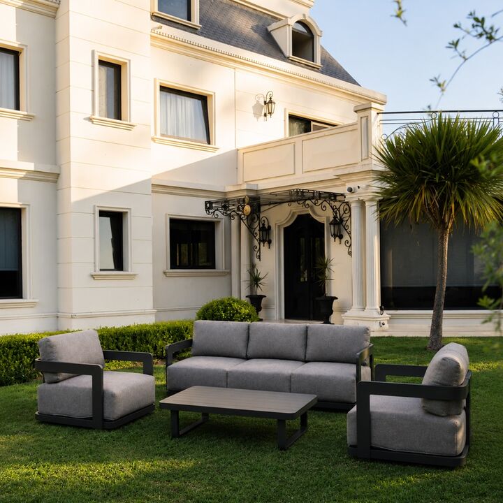 Set de Sillones Exterior Estambul Giratorio Impermeable Línea Élite 4 Piezas - Vista 6