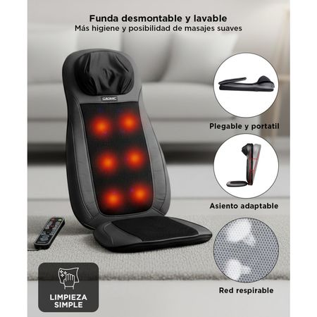 Asiento Masajeador Gadnic Acacia Shiatsu Terapia de Calor