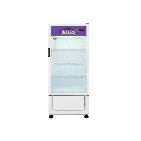 Exhibidora Vertical Inelro 310 Litros Indicador de Temperatura Blanca MT-12