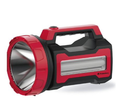 LINTERNA PROBATTERY DE MANO RECARGABLE 10W + 15 LED LATERALES (ILRE-9211)