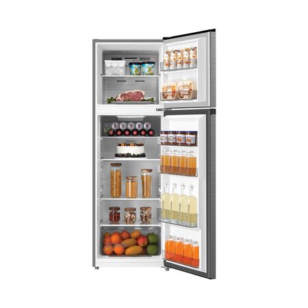 Heladera Inverter Midea Inox Top Mount 266 L Gris