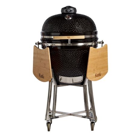 Kamado Kadu 21 Negro con funda - BBQ Grill - Horno Ceramico - Parrilla