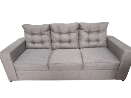 Sillon Roma tres cuerpos color Gris TELA LINO