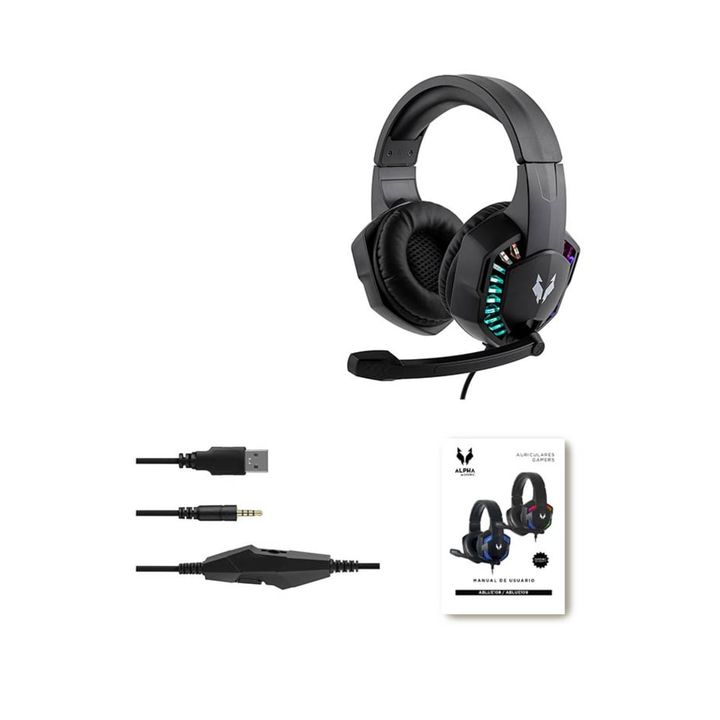 Auricular Gamer Gadnic A3000 RGB Compatible Pc Play Consolas - Vista 6