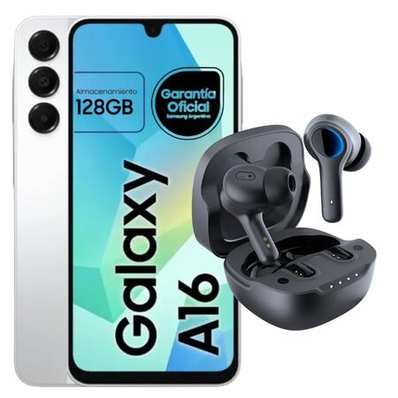Samsung Galaxy A16 Gris + Regalo Auriculares BTH Colmi A8