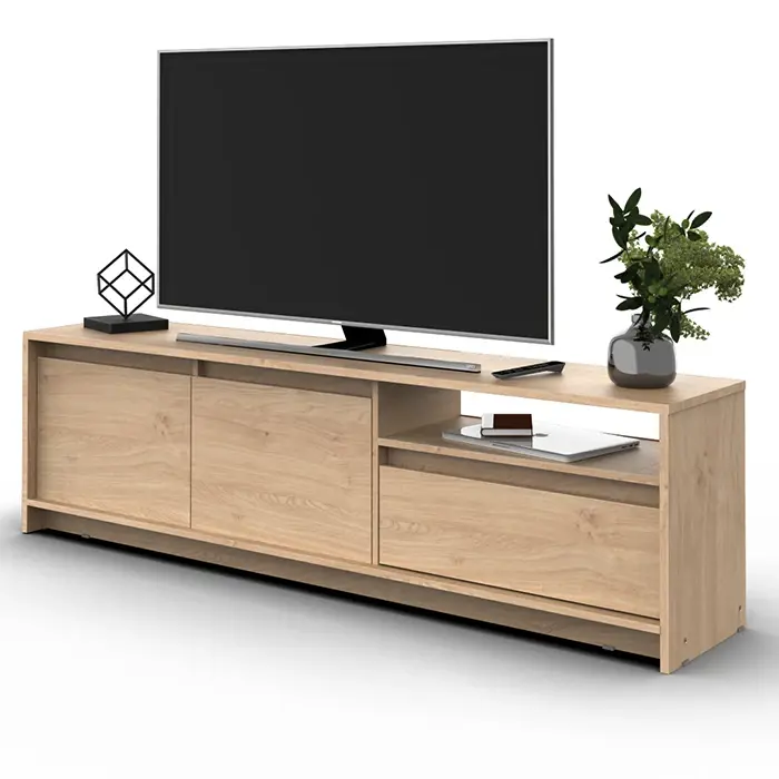 RACK TV C/2P 1 CAJ RCN180 ROBLE KENDAL DIELFE - Vista 1