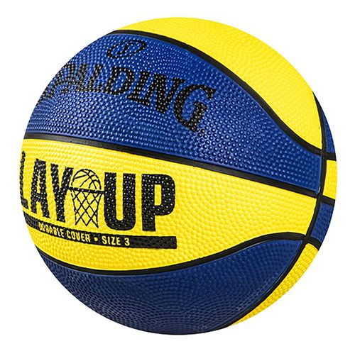 Pelota De Básquet Spalding N° 3 Lay Up Junior Yellow Blue - Vista 2