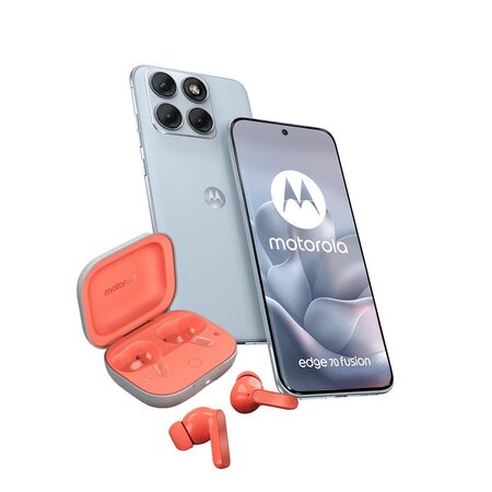 Combo Moto Edge 70 Fusion 8+256GB Country Air + Moto Buds Guitar Peach Pink