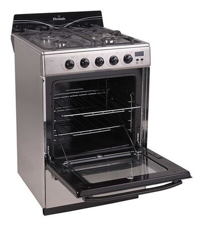 Cocina Florencia 5558f Gas 4 Hornallas Acero Inoxi Ence Elec
