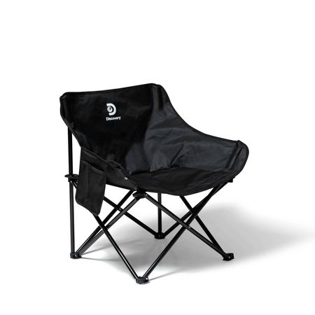 Silla Negro Camping Reforzada Plegable Discovery Outdoor 17886