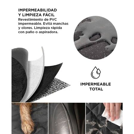 Funda Protectora de Autos + Cinturón Para Mascotas Gadnic