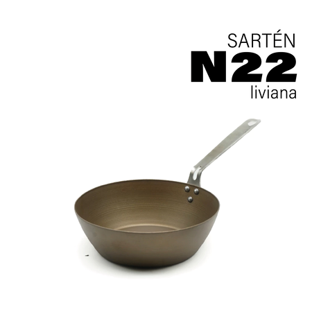 Sarten de Hierro Kankay N22 Antiadherente Lite Curada