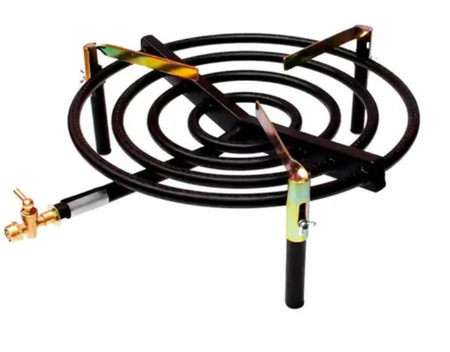 Anafe Quemador Premium 47cm 12100cal Foco Paellero Disco Wok Negro