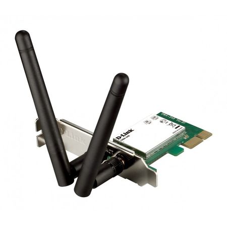 Placa de Red D-Link PCI-E DWA-548 WiFi 4 N300 con 2 Antenas