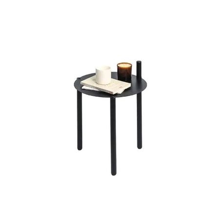Mesita Auxiliar Iron Matera DS Home 52 x 36 cm Negro