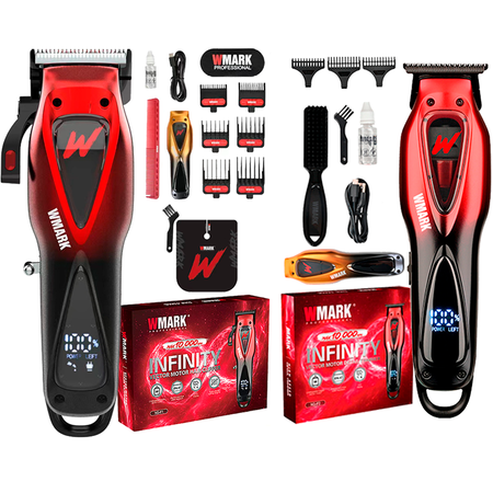 Kit Wmark Cortadora De Pelo Inalam. + Trimmer Motor Vector