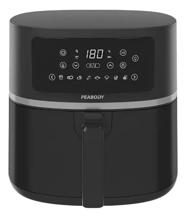 Freidora De Aire Peabody Pe-afw700n 7L Con Visor y 8 Programas
