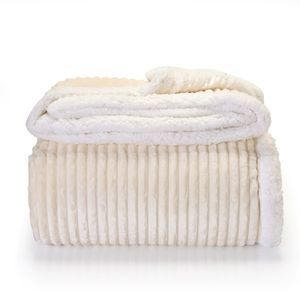 Edredon Flannel Corderito Dobby - Natural 2 1/2