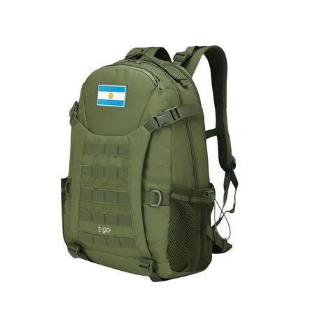 Mochila Tactica Militar 40 Litros Ajuste Pectoral Abdominal Hombre Porta Notebook EM161 Verde