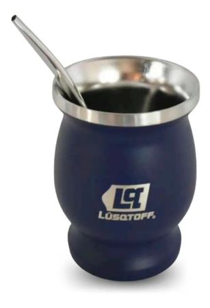 Mate De Acero Inoxidable 300ml Lusqtoff Matl-8b Con Bombilla