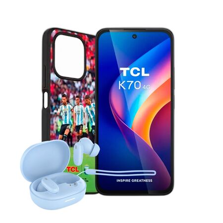 Combo TCL K70 12+128GB Midnight Black + Auriculares Dekkin FlowBuds
