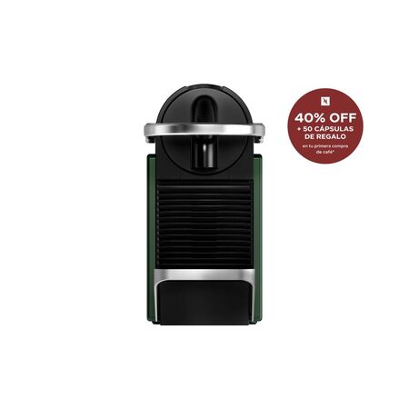 Cafetera Nespresso Pixie Dark Green Curva C62-AR-GR-NE