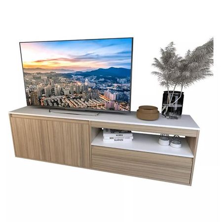 Rack de TV Grande Borgia DS Home Blanco Cocobolo 174.5x52x36 cm